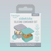 image:imageBentgo Sidekicks 2Pack Silicone Container Set  Dipping Sauce Cups for Condiments amp Small Snacks Reusable Durable amp LeakProof Liquid Storage Salad Dressing Container  26 oz Gray amp AquaGray  Aqua