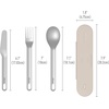 image:imageBentgo Stainless Steel Reusable Travel Utensil Set  3Piece Silverware Set with Carrying Case HighGrade Premium Steel BPAFree Case Ideal for Camping Office Use SandSand