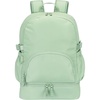 image:imageBentgo 2in1 Adult Backpack amp Insulated Lunch Bag  Lightweight WaterResistant Travel Backpack Laptop Sleeve amp Trolley Sleeve for Work amp Everyday Use LavenderClay Green