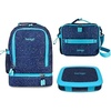 image:imageBentgo Kids 5Compartment Lunch Box Set With Insulated Lunch Bag and 2in1 Backpack amp Insulated Lunch Bag Confetti Edition  Abyss Blue