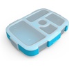 image:imageBentgo Kids Brights 5Compartment Meal Prep Tray with Transparent Cover  Bentgo Kids Brights 5Compartment Meal Prep Tray with Transparent Cover Citrus YellowTurquoise