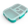 image:imageBentgo Kids Brights 5Compartment Meal Prep Tray with Transparent Cover  Bentgo Kids Brights 5Compartment Meal Prep Tray with Transparent Cover Citrus YellowAqua