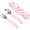 image:imageBentgo Kids Plastic Utensil Set with Fork Spoon amp Storage Case  Reusable PFAS amp BPAFree EasyGrip Handles Lightweight Dishwasher Safe School Travel amp OntheGo PurpleBallet and Bows