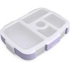 image:imageBentgo Kids Prints Tray with Transparent Cover 5Compartment BPAFree  Meal Prep Portion Control Transparent Lid Freshness Locking Clips Reusable Nature AdventureUnicorn