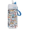 image:imageBentgo Kids Water Bottle LeakProof Bite amp Sip Spout 15 fl oz  PFAS amp BPAFree ShatterResistant Carry Handle Lightweight TopRack Dishwasher Safe Spots amp DotsRace Cars