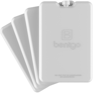 image:imageBentgo Chillers Ice Packs Slim Reusable Lunch Ice Packs 4Pack  QuickFreeze Design PFAS amp BPAFree Keeps Food Cold for Hours Easy to Clean BlueGray