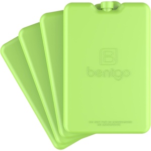 image:imageBentgo Chillers Ice Packs Slim Reusable Lunch Ice Packs 4Pack  QuickFreeze Design PFAS amp BPAFree Keeps Food Cold for Hours Easy to Clean BlueGreen