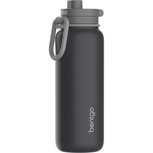 image:imageBentgo Flip 2in1 Straw amp Chug LeakProof Insulated Water Bottle 24 fl oz  Premium 188 Stainless SteelTripleLayer Vacuum Insulation 24Hour Cold BPA amp PFASFree Cafe Au LaitTweed