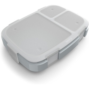 image:imageBentgo Fresh Tray with Cover Reusable 4Compartment Meal Prep Container  BuiltIn Portion Control BPAFree Dishwasher amp Freezer Safe Fits Bentgo Fresh Lunch Box GreenGray
