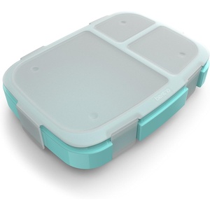 image:imageBentgo Fresh Tray with Cover Reusable 4Compartment Meal Prep Container  BuiltIn Portion Control BPAFree Dishwasher amp Freezer Safe Fits Bentgo Fresh Lunch Box GreenAqua