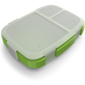 image:imageBentgo Fresh Tray with Cover Reusable 4Compartment Meal Prep Container  BuiltIn Portion Control BPAFree Dishwasher amp Freezer Safe Fits Bentgo Fresh Lunch Box GreenGreen