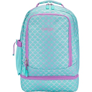 image:imageBentgo Kids 2in1 Backpack amp Insulated Lunch Bag with Padded Straps  16 Kids School Backpack for Travel amp Sleepovers WaterResistant Large Compartments amp Water Bottle Pocket Petal PinkMermaid Scales