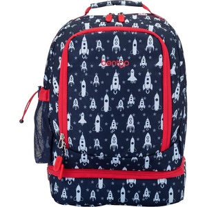image:imageBentgo Kids 2in1 Backpack amp Insulated Lunch Bag with Padded Straps  16 Kids School Backpack for Travel amp Sleepovers WaterResistant Large Compartments amp Water Bottle Pocket Petal PinkRocket