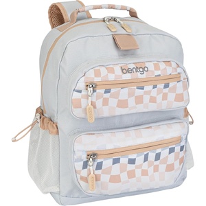image:imageBentgo Kids Print Durable amp WaterResistant BackpackChecker Gradient