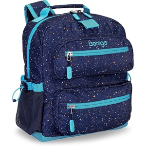image:imageBentgo Kids Print Durable amp WaterResistant BackpackConfetti Edition  Abyss Blue