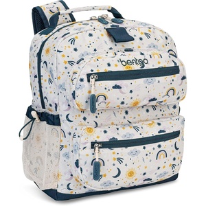 image:imageBentgo Kids Print Durable amp WaterResistant BackpackFriendly Skies