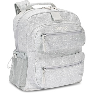 image:imageBentgo Kids Print Durable amp WaterResistant BackpackGlitter Edition  Silver