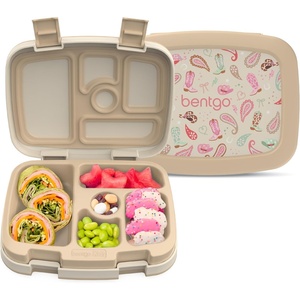 image:imageBentgo Kids Prints LeakProof 5Compartment BentoStyle Kids Lunch Box  Ideal Portion Sizes for Ages 37 Durable DropProof Dishwasher Safe PFAS amp BPAFree Materials FairiesCowgirl Dreams