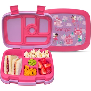image:imageBentgo Kids Prints LeakProof 5Compartment BentoStyle Kids Lunch Box  Ideal Portion Sizes for Ages 37 Durable DropProof Dishwasher Safe PFAS amp BPAFree Materials FairiesFairies