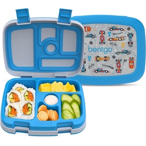 image:imageBentgo Kids Prints LeakProof 5Compartment BentoStyle Kids Lunch Box  Ideal Portion Sizes for Ages 37 Durable DropProof Dishwasher Safe PFAS amp BPAFree Materials FairiesRace Cars