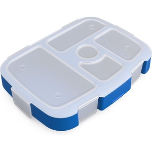 image:imageBentgo Kids Replacement Tray Transparent Cover 5Compartment  Compatible with Bentgo Kids Meal Prep Portion Control Reusable BPAFree BlueBlue