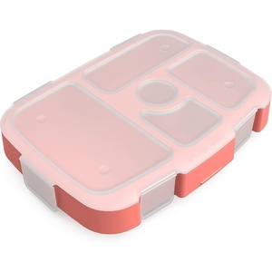 image:imageBentgo Kids Replacement Tray Transparent Cover 5Compartment  Compatible with Bentgo Kids Meal Prep Portion Control Reusable BPAFree BlueCoral