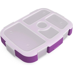 image:imageBentgo Kids Replacement Tray Transparent Cover 5Compartment  Compatible with Bentgo Kids Meal Prep Portion Control Reusable BPAFree BluePurple