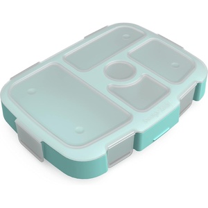 image:imageBentgo Kids Replacement Tray Transparent Cover 5Compartment  Compatible with Bentgo Kids Meal Prep Portion Control Reusable BPAFree BlueSeafoam