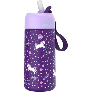 image:imageBentgo Kids Stainless Steel Water Bottle LeakProof 14 oz Bite amp Sip  Vacuum Insulated 188 Stainless Steel 12Hour Cold Dishwasher Safe BPAFree UnicornUnicorn