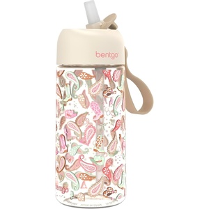 image:imageBentgo Kids Water Bottle LeakProof Bite amp Sip Spout 15 fl oz  PFAS amp BPAFree ShatterResistant Carry Handle Lightweight TopRack Dishwasher Safe Spots amp DotsCowgirl Dreams