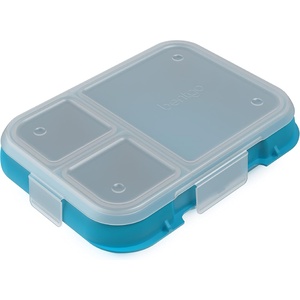 image:imageBentgo Pop Replacement Tray with Cover 4 Compartments BPAFree  5Cup Capacity Adjustable Divider Microwave amp Dishwasher Safe Kids 8 amp Teens Spring GreenBlueFlame RedTurquoise