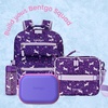 image:imageBentgo Chill Kids 4Compartment Bento Box Leakproof Lunch Box  BuiltIn Ice Pack 33 Cup Capacity BPAFree Microwave amp Dishwasher Safe Tray Ideal for Ages 37 RedRoyalElectric Violet