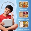 image:imageBentgo Chill Kids 4Compartment Bento Box Leakproof Lunch Box  BuiltIn Ice Pack 33 Cup Capacity BPAFree Microwave amp Dishwasher Safe Tray Ideal for Ages 37 RedRoyalGray