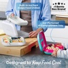 image:imageBentgo Chill Kids 4Compartment Bento Box Leakproof Lunch Box  BuiltIn Ice Pack 33 Cup Capacity BPAFree Microwave amp Dishwasher Safe Tray Ideal for Ages 37 RedRoyalGray