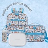 image:imageBentgo Chill Kids 4Compartment Bento Box Leakproof Lunch Box  BuiltIn Ice Pack 33 Cup Capacity BPAFree Microwave amp Dishwasher Safe Tray Ideal for Ages 37 RedRoyalGray