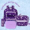 image:imageBentgo Chill Kids 4Compartment Bento Box Leakproof Lunch Box  BuiltIn Ice Pack 33 Cup Capacity BPAFree Microwave amp Dishwasher Safe Tray Ideal for Ages 37 RedRoyalConfetti Edition  Vivid Orchid