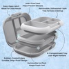 image:imageBentgo Chill Kids 4Compartment Bento Box Leakproof Lunch Box  BuiltIn Ice Pack 33 Cup Capacity BPAFree Microwave amp Dishwasher Safe Tray Ideal for Ages 37 RedRoyalGray