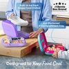 image:imageBentgo Chill Kids 4Compartment Bento Box Leakproof Lunch Box  BuiltIn Ice Pack 33 Cup Capacity BPAFree Microwave amp Dishwasher Safe Tray Ideal for Ages 37 RedRoyalPurple