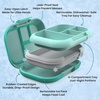 image:imageBentgo Chill Kids 4Compartment Bento Box Leakproof Lunch Box  BuiltIn Ice Pack 33 Cup Capacity BPAFree Microwave amp Dishwasher Safe Tray Ideal for Ages 37 RedRoyalAqua