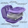 image:imageBentgo Chill Kids 4Compartment Bento Box Leakproof Lunch Box  BuiltIn Ice Pack 33 Cup Capacity BPAFree Microwave amp Dishwasher Safe Tray Ideal for Ages 37 RedRoyalPurple
