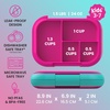 image:imageBentgo Chill Kids 4Compartment Bento Box Leakproof Lunch Box  BuiltIn Ice Pack 33 Cup Capacity BPAFree Microwave amp Dishwasher Safe Tray Ideal for Ages 37 RedRoyalFuchsiaTeal