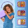 image:imageBentgo Chill Kids 4Compartment Bento Box Leakproof Lunch Box  BuiltIn Ice Pack 33 Cup Capacity BPAFree Microwave amp Dishwasher Safe Tray Ideal for Ages 37 RedRoyalPurple