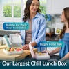 image:imageBentgo Chill Max LeakProof XL BentoStyle 3 or 4 Compartment Lunch Box  Included Ice Pack Keeps Food Cold 5Cup Capacity for Adults amp Ages 8 BPAFree Dishwasher Safe Fog amp Deep TealBone  Glacier Blue