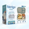 image:imageBentgo Chill Max LeakProof XL BentoStyle 3 or 4 Compartment Lunch Box  Included Ice Pack Keeps Food Cold 5Cup Capacity for Adults amp Ages 8 BPAFree Dishwasher Safe Fog amp Deep TealBone  Glacier Blue