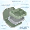 image:imageBentgo Chill Max LeakProof XL BentoStyle 3 or 4 Compartment Lunch Box  Included Ice Pack Keeps Food Cold 5Cup Capacity for Adults amp Ages 8 BPAFree Dishwasher Safe Fog amp Deep TealClay Green  Gray
