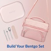 image:imageBentgo Chill Max LeakProof XL BentoStyle 3 or 4 Compartment Lunch Box  Included Ice Pack Keeps Food Cold 5Cup Capacity for Adults amp Ages 8 BPAFree Dishwasher Safe Fog amp Deep TealPink Cloud  Blush