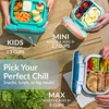 image:imageBentgo Chill Mini LeakProof 3 or 4 Compartment Lunch Box  BuiltIn Ice Pack Keeps Food Cold 27Cup Capacity for Snacks or Sandwich PFAS amp BPAFree Adults amp Kids 3 Lilac MistCrisp Grays