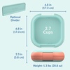 image:imageBentgo Chill Mini LeakProof 3 or 4 Compartment Lunch Box  BuiltIn Ice Pack Keeps Food Cold 27Cup Capacity for Snacks or Sandwich PFAS amp BPAFree Adults amp Kids 3 Lilac MistSeaside Papaya