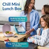 image:imageBentgo Chill Mini LeakProof 3 or 4 Compartment Lunch Box  BuiltIn Ice Pack Keeps Food Cold 27Cup Capacity for Snacks or Sandwich PFAS amp BPAFree Adults amp Kids 3 Lilac MistLilac Mist