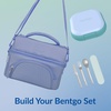image:imageBentgo Chill Mini LeakProof 3 or 4 Compartment Lunch Box  BuiltIn Ice Pack Keeps Food Cold 27Cup Capacity for Snacks or Sandwich PFAS amp BPAFree Adults amp Kids 3 Lilac MistTide Blues